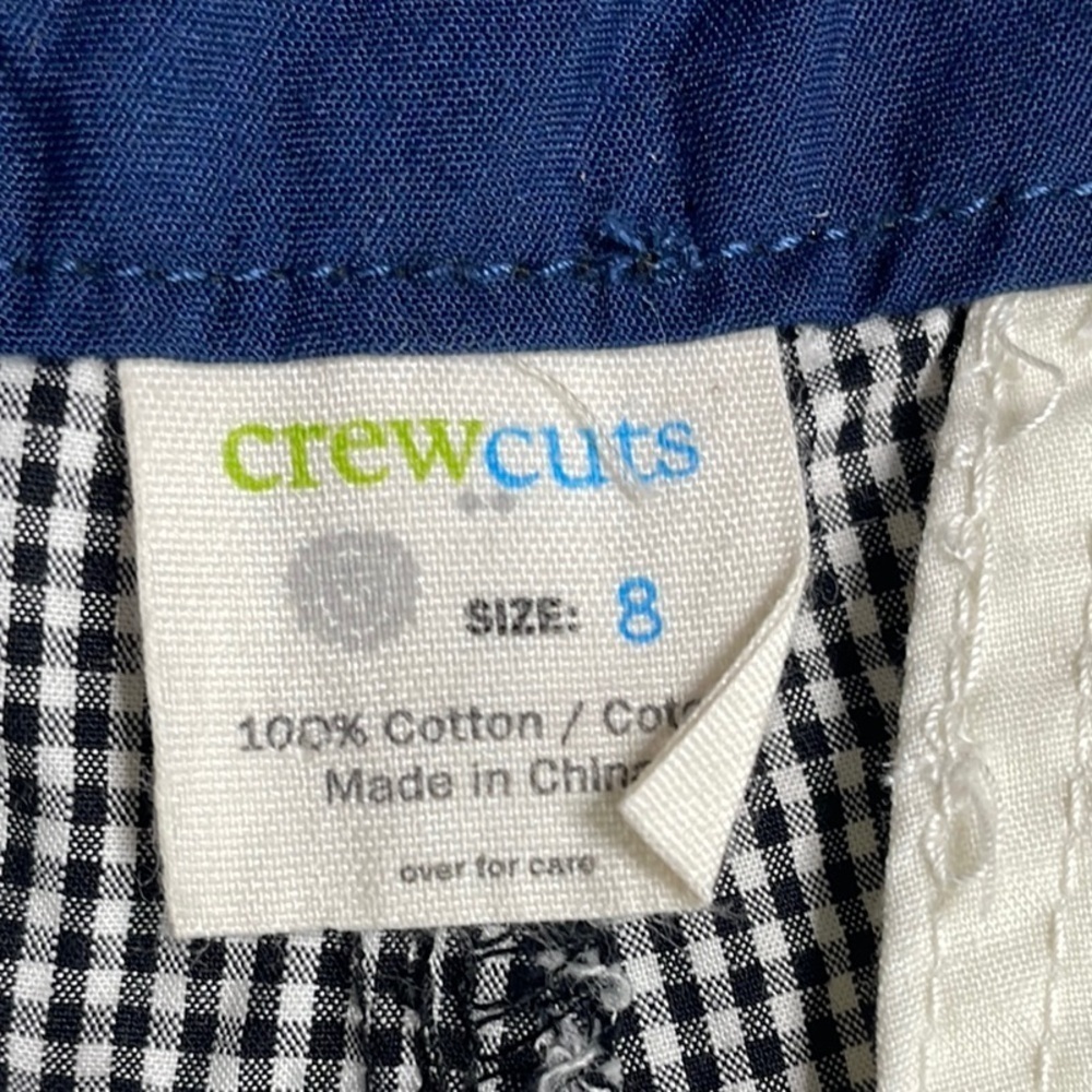 CREWCUTS Black and White Checkered Shorts - Picture 6 of 7
